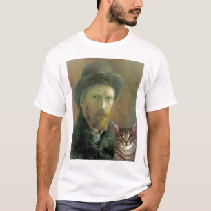 Vincent Van Gogh en zijn Tabby Cat T-shirt