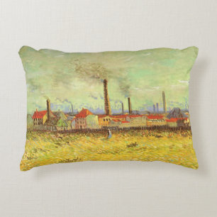 Vincent van Gogh - Fabrieken bij Asnières Accent Kussen