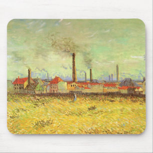 Vincent van Gogh - Fabrieken bij Asnières Muismat
