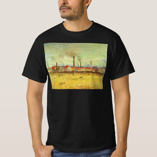 Vincent van Gogh - Fabrieken bij Asnières T-shirt (Voorkant)