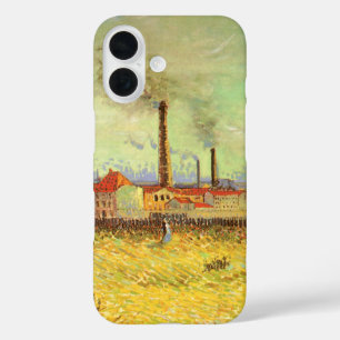 Vincent van Gogh - Fabrieken in Asnieres iPhone 16 Hoesje