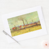 Vincent van Gogh - Fabrieken in Asnieres Rechthoekige Sticker (Envelop)