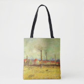 Vincent van Gogh - Fabrieken in Asnieres Tote Bag (Voorkant)