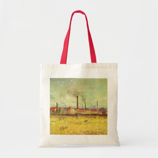 Vincent van Gogh - Fabrieken in Asnieres Tote Bag (Voorkant)