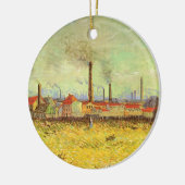 Vincent van Gogh - Fabrieken te Asnières Keramisch Ornament (Links)