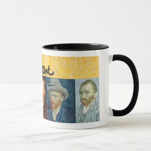 Vincent Van Gogh Faces Mok (Rechts)