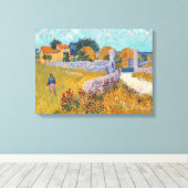 Vincent van Gogh - Farmhouse in Provence Canvas Afdruk (Insitu (Houten vloer))