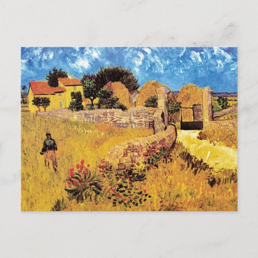 Vincent van Gogh - Farmhouse in Provence Fine Art Briefkaart (Voorkant)