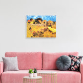 Vincent van Gogh - Farmhouse in Provence Fine Art Canvas Afdruk (Insitu (Woonkamer))