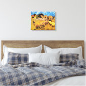 Vincent van Gogh - Farmhouse in Provence Fine Art Canvas Afdruk (Insitu (Slaapkamer))