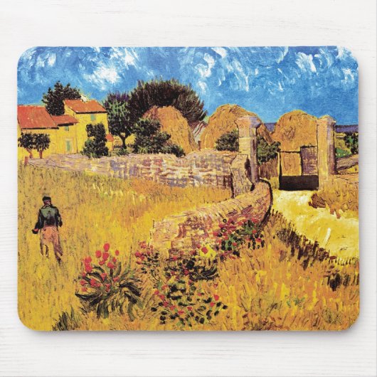 Vincent van Gogh - Farmhouse in Provence Fine Art Muismat (Voorkant)