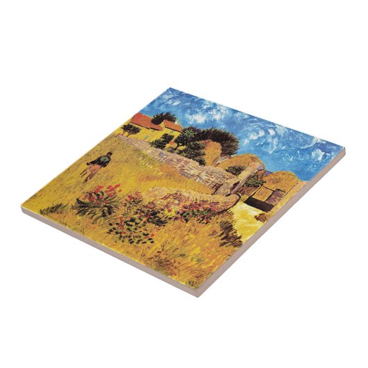 Vincent van Gogh - Farmhouse in Provence Fine Art Tegeltje (Zijkant)