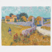 Vincent van Gogh - Farmhouse in Provence Fleece Deken (Voorkant (Horizontaal))