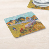 Vincent van Gogh - Farmhouse in Provence Kartonnen Onderzetters (Schuin)