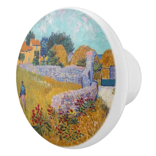 Vincent van Gogh - Farmhouse in Provence Keramische Knop (Rechts)