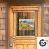Vincent van Gogh - Farmhouse in Provence Raamsticker (Huis Deur)