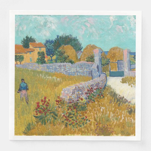 Vincent Van Gogh  Farmhouse in Provence Servet (Voorkant)