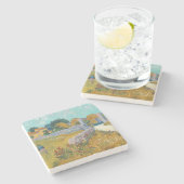 Vincent Van Gogh Farmhouse in Provence Stenen Onderzetter (Zijkant)