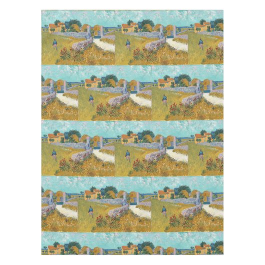 Vincent Van Gogh  Farmhouse in Provence Tafelkleed (Voorkant)