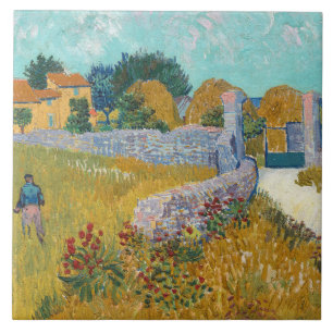 Vincent Van Gogh  Farmhouse in Provence Tegeltje