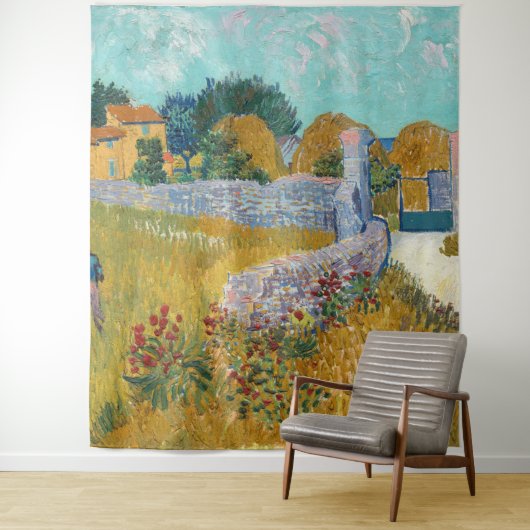 Vincent Van Gogh  Farmhouse in Provence Wandkleed (In situ)