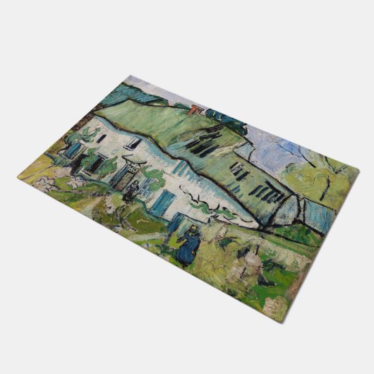 Vincent van Gogh - Farmhouse met Two Figures Deurmat (Schuin)