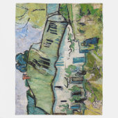 Vincent van Gogh - Farmhouse met Two Figures Fleece Deken (Voorkant)