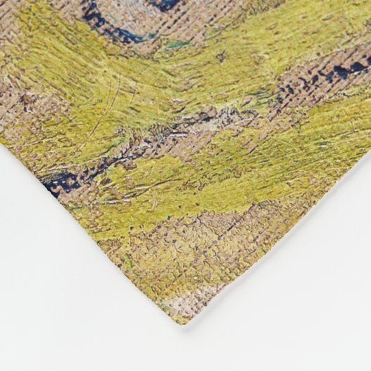 Vincent van Gogh - Farmhouse met Two Figures Fleece Deken (Hoek)