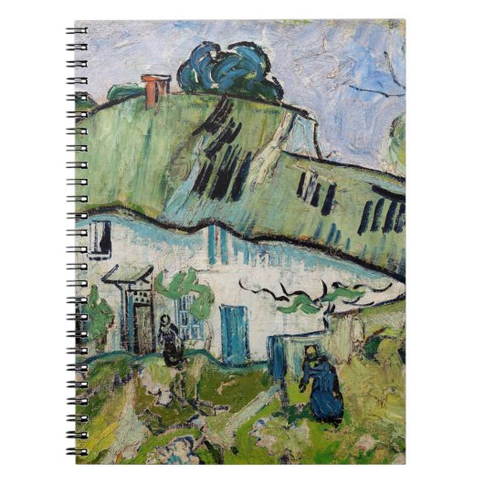 Vincent van Gogh - Farmhouse met Two Figures Notitieboek (Voorkant)