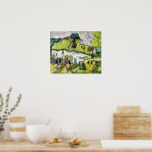Vincent van Gogh Farmhouse met Two Figures Poster (Keuken)