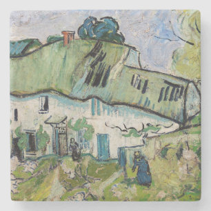 Vincent van Gogh - Farmhouse met Two Figures Stenen Onderzetter