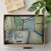 Vincent van Gogh - Farmhouse met Two Figures Tissuepapier (Geschenk)