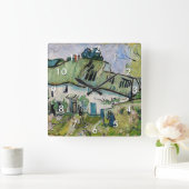 Vincent van Gogh - Farmhouse met Two Figures Vierkante Klok (Huis)