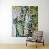 Vincent van Gogh - Farmhouse met Two Figures Wandkleed (In situ)