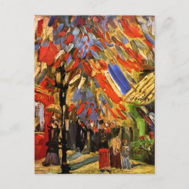 Vincent Van Gogh - Feest van 14 juli Briefkaart