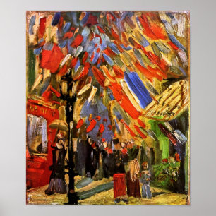 Vincent Van Gogh - Feest van 14 juli Poster