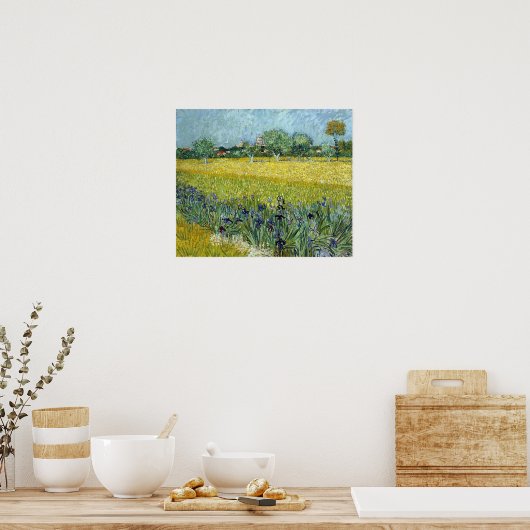 Vincent van Gogh Field of Flowers bij Arles Poster (Keuken)