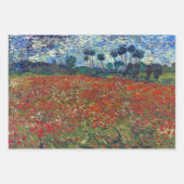 Vincent van Gogh Field of Poppies Poster Inpakpapier Vel (Voorkant)