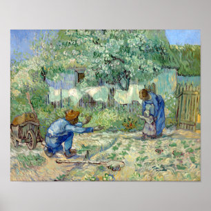 Vincent van Gogh First Steps, na Millet Poster