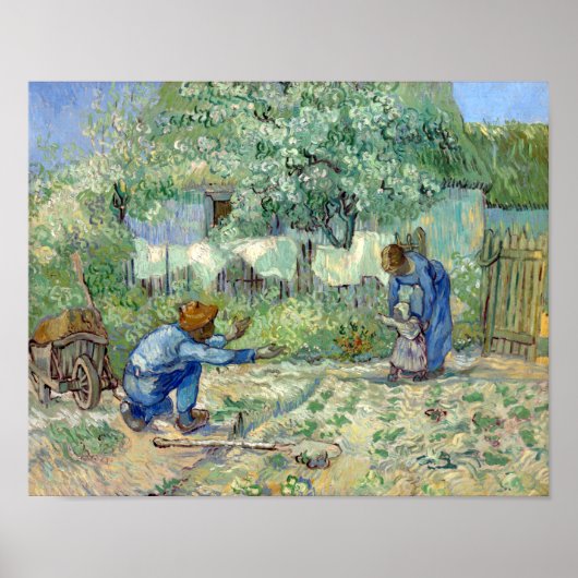 Vincent van Gogh First Steps, na Millet Poster (Voorkant)