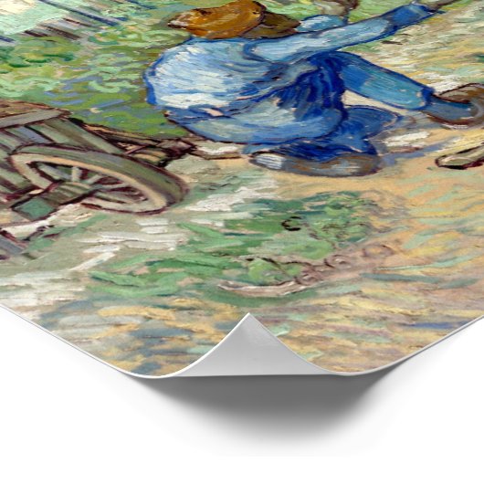 Vincent van Gogh First Steps, na Millet Poster (Hoek)