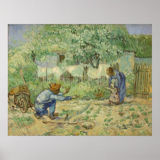 Vincent van Gogh First Steps, na Millet Poster (Voorkant)