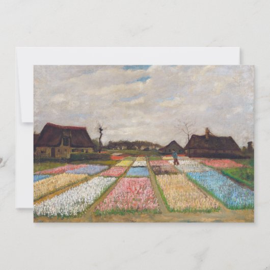 Vincent van Gogh - Flower Beds in Nederland Bedankkaart (Voorkant)