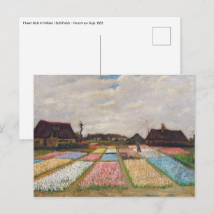 Vincent van Gogh - Flower Beds in Nederland Briefkaart
