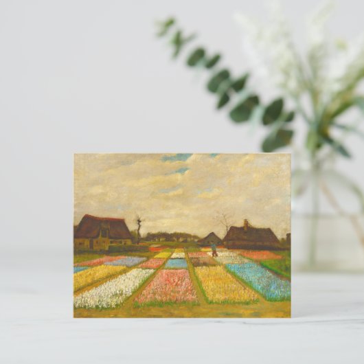Vincent van Gogh Flower Beds in Nederland Briefkaart (Staand voorkant)