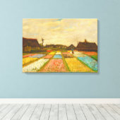 Vincent van Gogh Flower Beds in Nederland Canvas Afdruk (Insitu (Houten vloer))