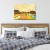 Vincent van Gogh Flower Beds in Nederland Canvas Afdruk (Insitu (Slaapkamer))