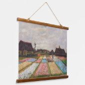 Vincent van Gogh - Flower Beds in Nederland Hangend Wandkleed (Gebogen)