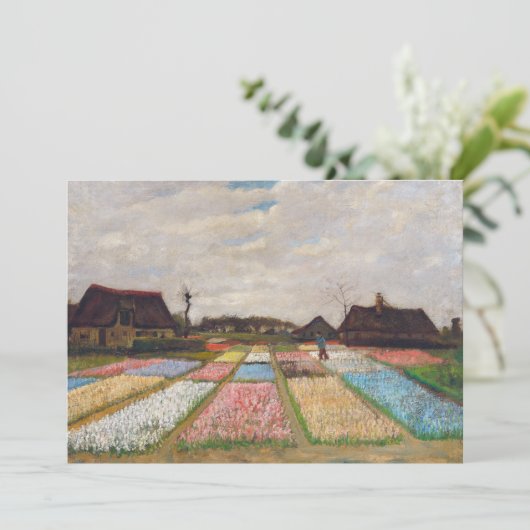 Vincent van Gogh - Flower Beds in Nederland Kaart (Staand voorkant)