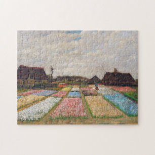 Vincent van Gogh - Flower Beds in Nederland Legpuzzel